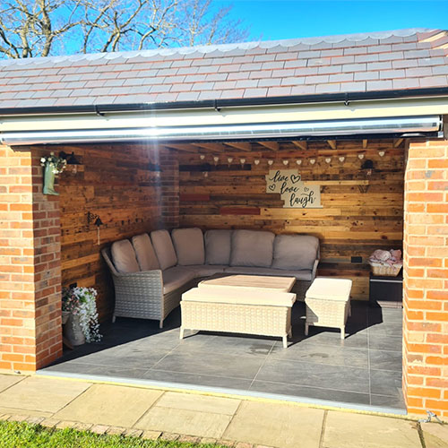 Clear Garden Blinds